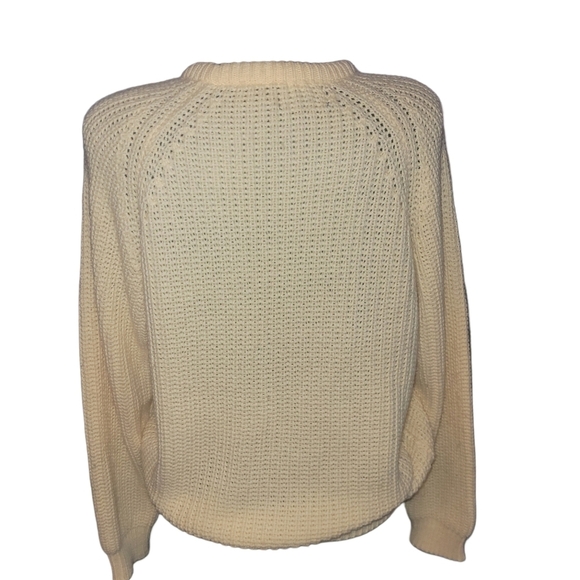 Sears Vintage Yellow Knit Mens Sweater S - Picture 4 of 5